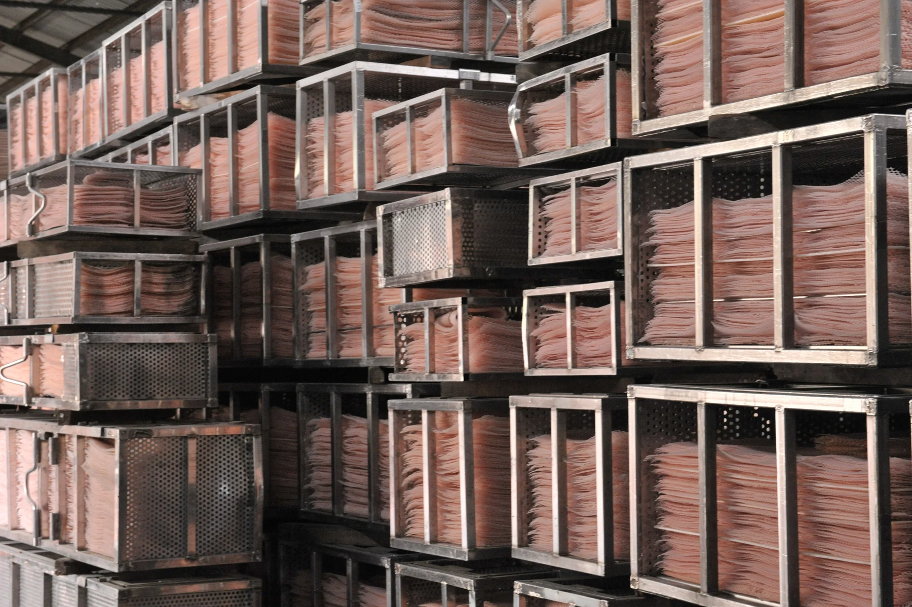 Veneer handling racks