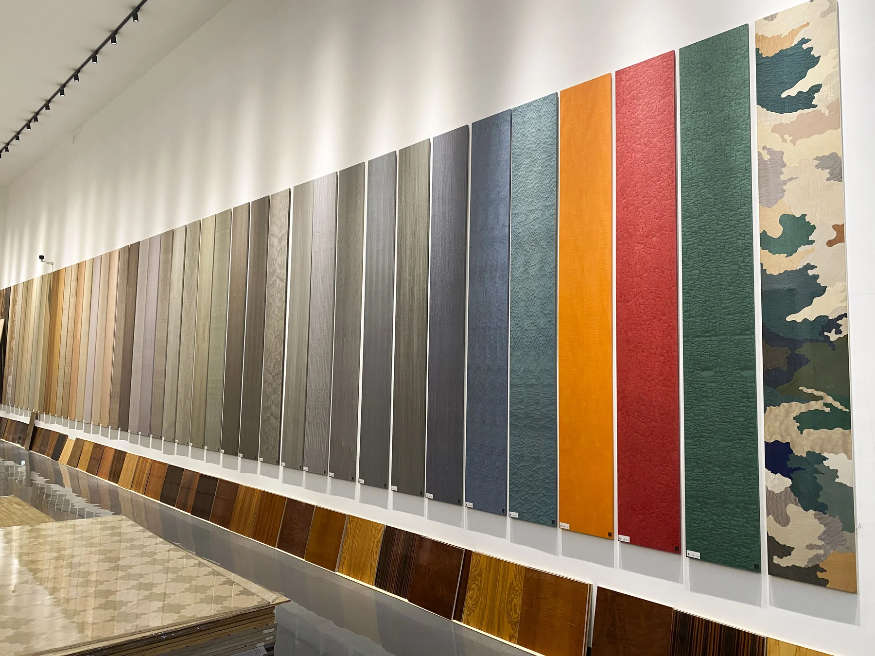 A wall of color