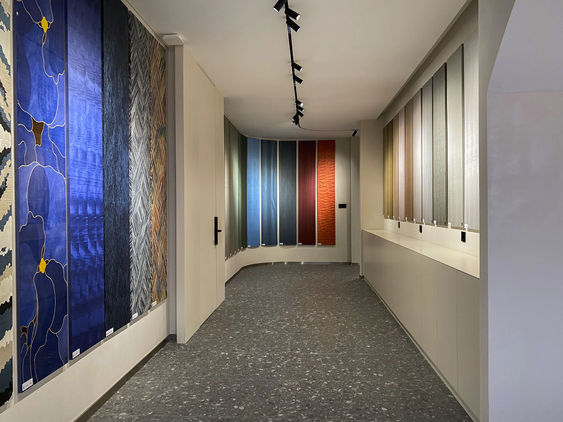 Decorative surfaces on display