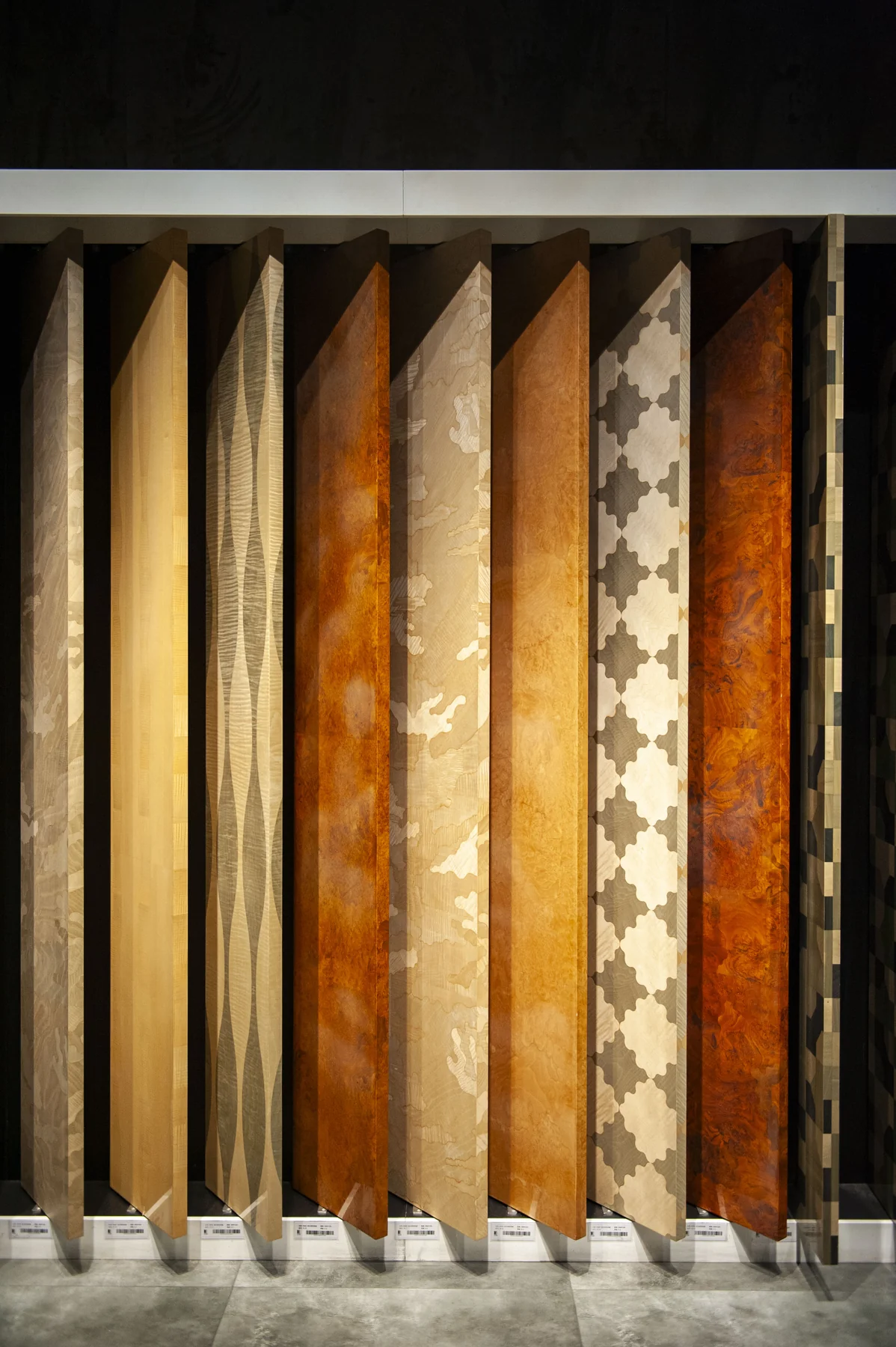Veneer display panels